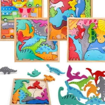 WOODEN ANIMAL PUZZLE TOY