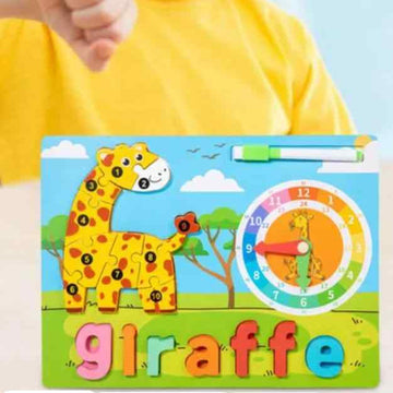 WOODEN ANIMAL PUZZLE BOARD