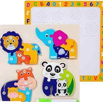 WOODEN ANIMAL PUZZLE BOARD